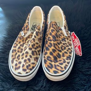 Vans Leopard Print Slip Ons